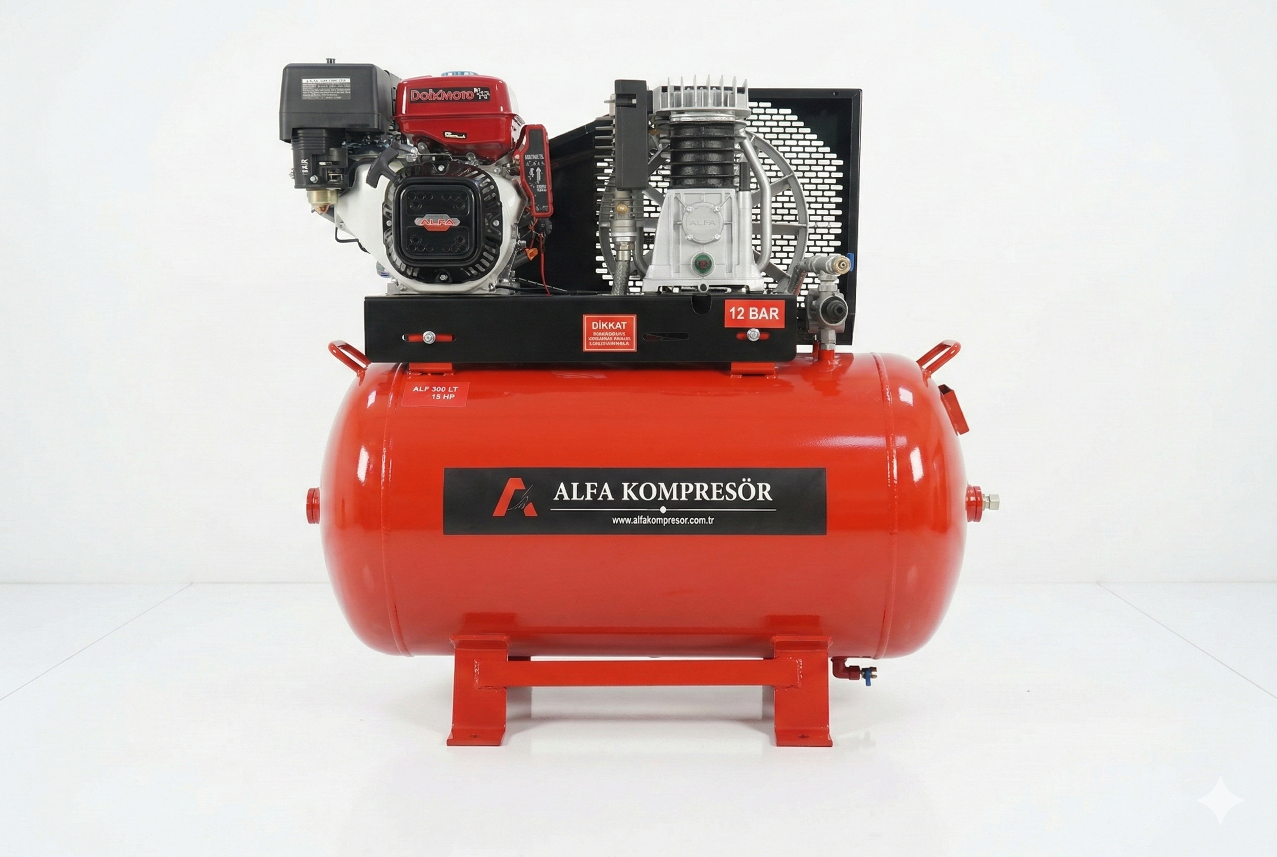 ALFA 300 Litre Kompresör Kırmızı